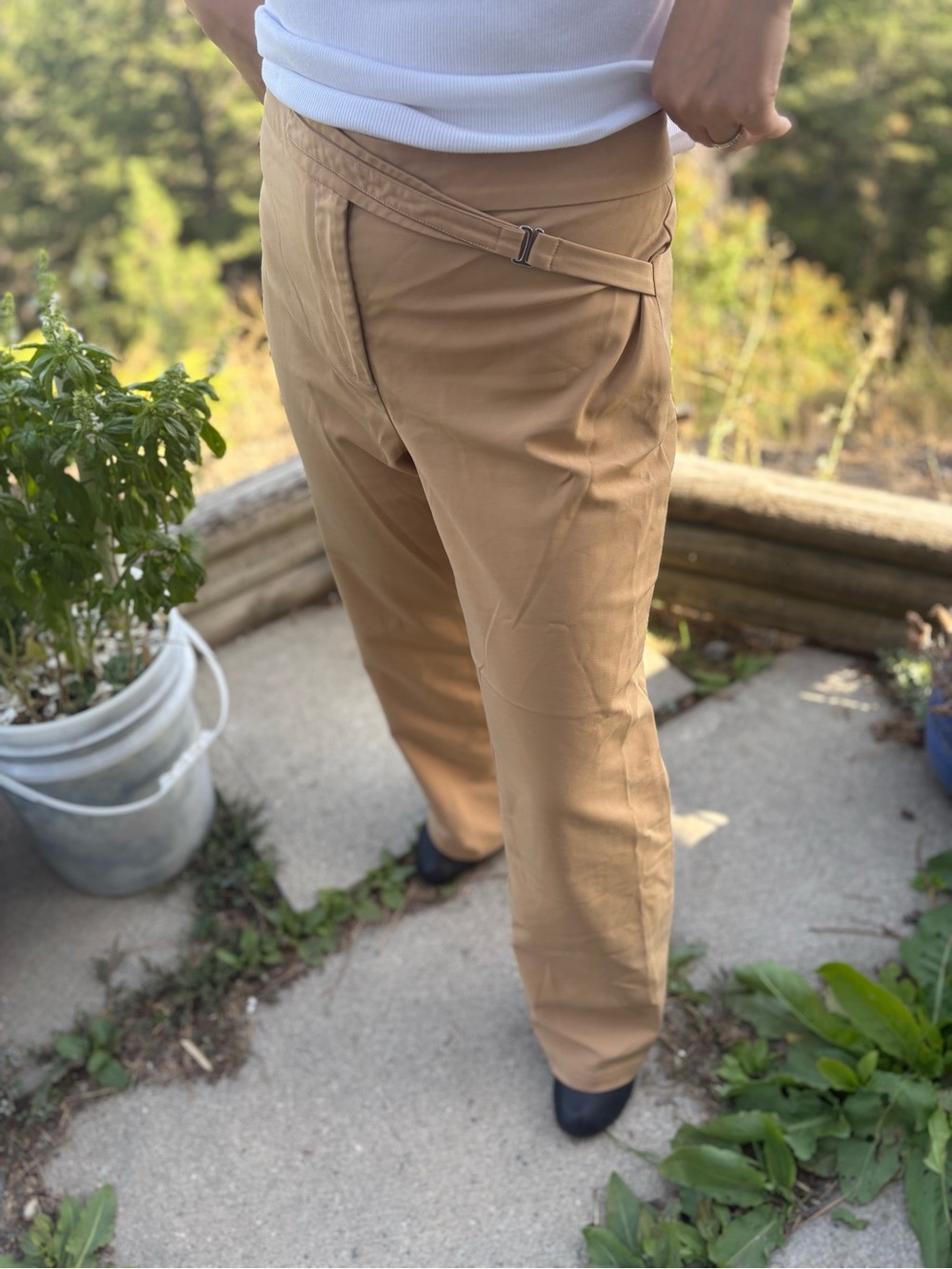 Ladies Icone Par Simons Tan Colour Pants